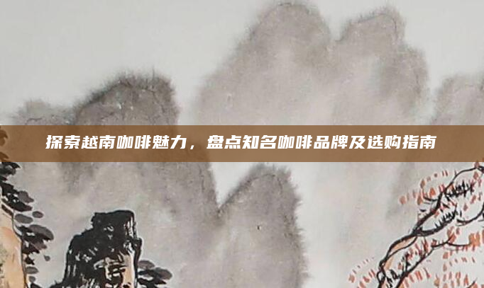 探索越南咖啡魅力，盘点知名咖啡品牌及选购指南