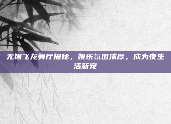 无锡飞龙舞厅探秘，娱乐氛围浓厚，成为夜生活新宠