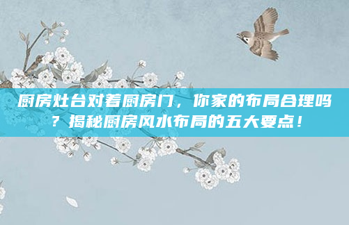 厨房灶台对着厨房门，你家的布局合理吗？揭秘厨房风水布局的五大要点！