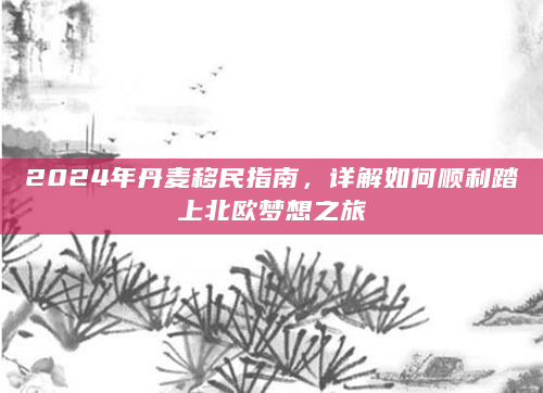 2024年丹麦移民指南，详解如何顺利踏上北欧梦想之旅
