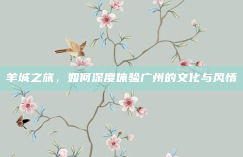 羊城之旅，如何深度体验广州的文化与风情