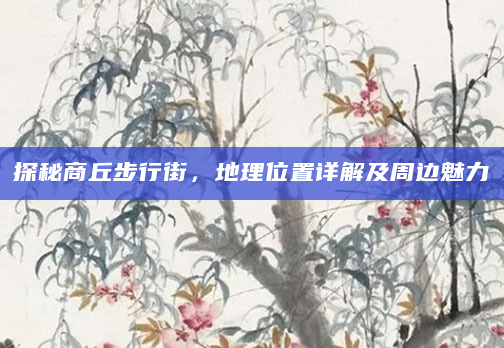 探秘商丘步行街，地理位置详解及周边魅力