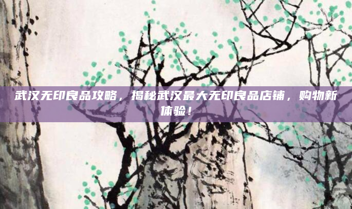 武汉无印良品攻略，揭秘武汉最大无印良品店铺，购物新体验！
