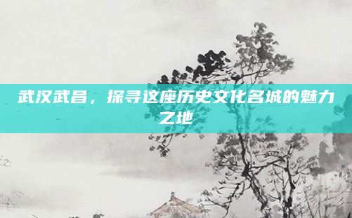 武汉武昌，探寻这座历史文化名城的魅力之地
