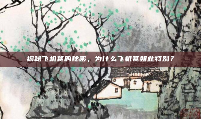 揭秘飞机餐的秘密，为什么飞机餐如此特别？