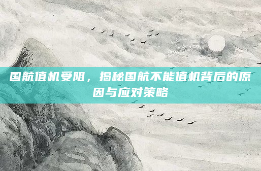 国航值机受阻，揭秘国航不能值机背后的原因与应对策略