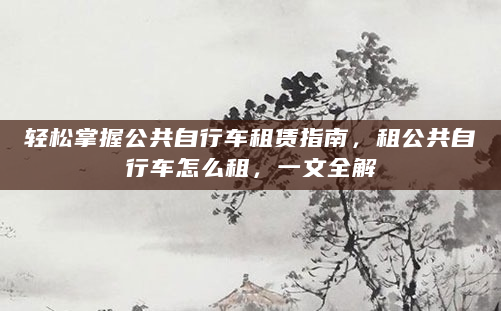 轻松掌握公共自行车租赁指南，租公共自行车怎么租，一文全解