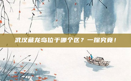武汉藏龙岛位于哪个区？一探究竟！