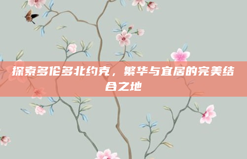 探索多伦多北约克，繁华与宜居的完美结合之地