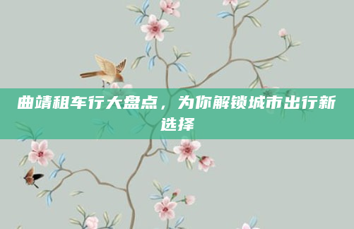 曲靖租车行大盘点，为你解锁城市出行新选择