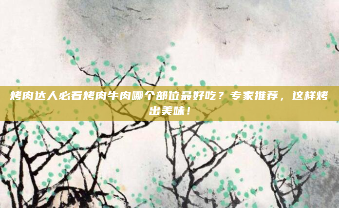 烤肉达人必看烤肉牛肉哪个部位最好吃？专家推荐，这样烤出美味！