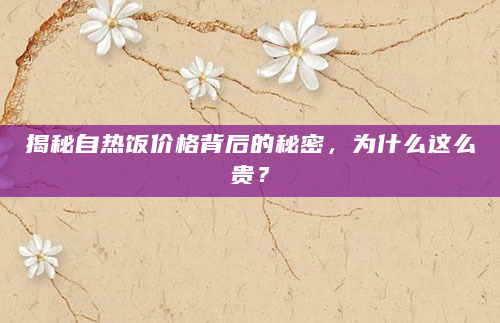 揭秘自热饭价格背后的秘密，为什么这么贵？