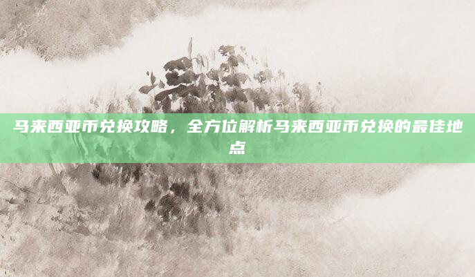 马来西亚币兑换攻略，全方位解析马来西亚币兑换的最佳地点