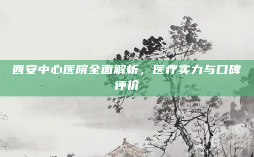 西安中心医院全面解析，医疗实力与口碑评价