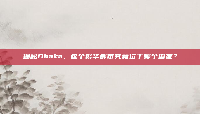 揭秘Dhaka，这个繁华都市究竟位于哪个国家？