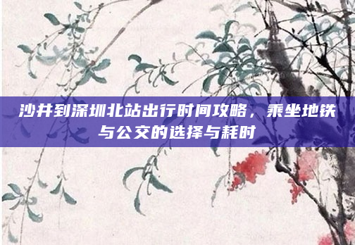 沙井到深圳北站出行时间攻略，乘坐地铁与公交的选择与耗时
