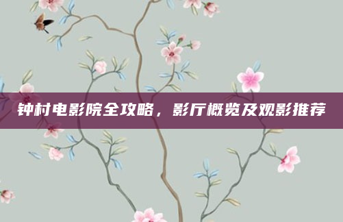 钟村电影院全攻略，影厅概览及观影推荐