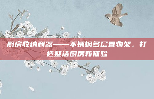 厨房收纳利器——不锈钢多层置物架，打造整洁厨房新体验