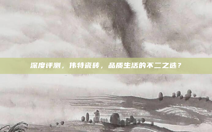 深度评测，伟特瓷砖，品质生活的不二之选？