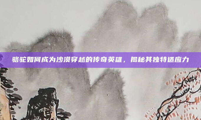 骆驼如何成为沙漠穿越的传奇英雄，揭秘其独特适应力