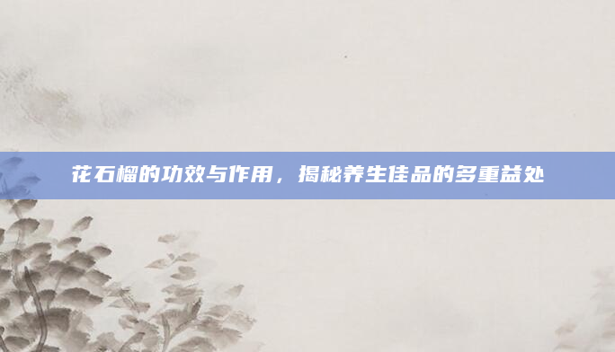 花石榴的功效与作用，揭秘养生佳品的多重益处