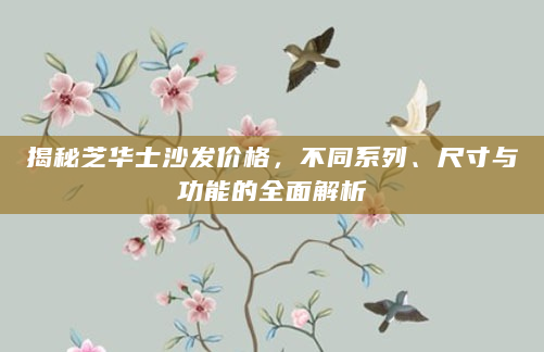 揭秘芝华士沙发价格，不同系列、尺寸与功能的全面解析