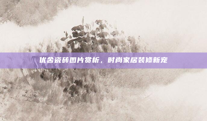 优舍瓷砖图片赏析，时尚家居装修新宠