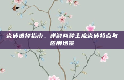 瓷砖选择指南，详解两种主流瓷砖特点与适用场景