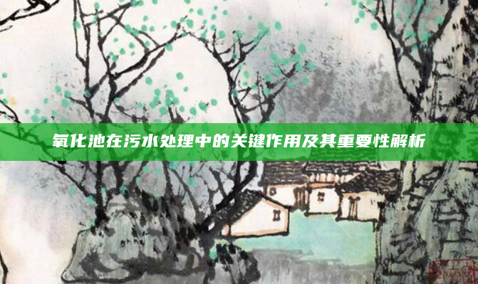 氧化池在污水处理中的关键作用及其重要性解析