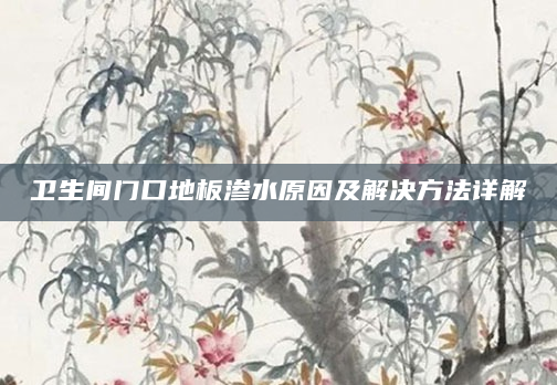 卫生间门口地板渗水原因及解决方法详解