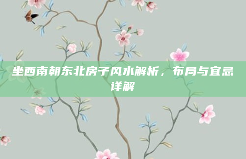 坐西南朝东北房子风水解析，布局与宜忌详解