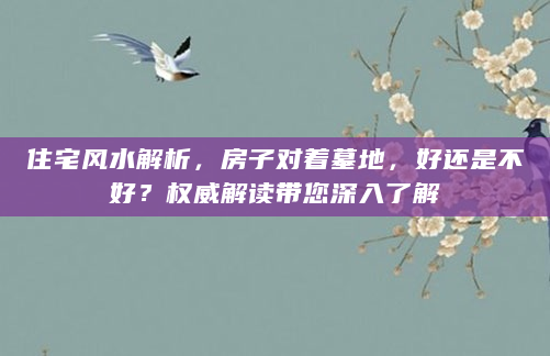 住宅风水解析，房子对着墓地，好还是不好？权威解读带您深入了解