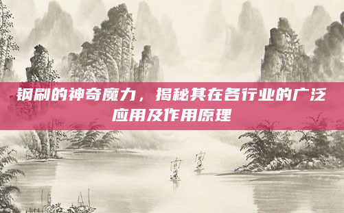 钢刷的神奇魔力，揭秘其在各行业的广泛应用及作用原理