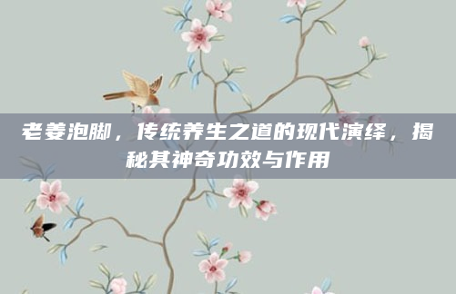 老姜泡脚，传统养生之道的现代演绎，揭秘其神奇功效与作用