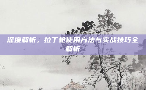 深度解析，拉丁枪使用方法与实战技巧全解析