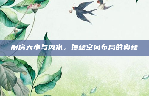 厨房大小与风水，揭秘空间布局的奥秘