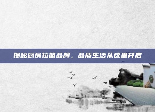 揭秘厨房拉篮品牌，品质生活从这里开启