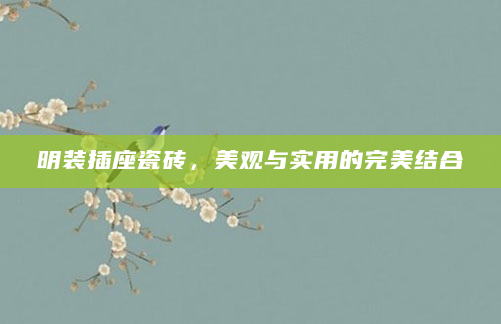 明装插座瓷砖，美观与实用的完美结合