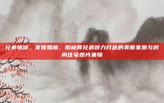 兄弟情深，家园如画，揭秘两兄弟倾力打造的美丽家园与时尚住宅图片集锦