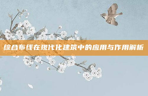 综合布线在现代化建筑中的应用与作用解析