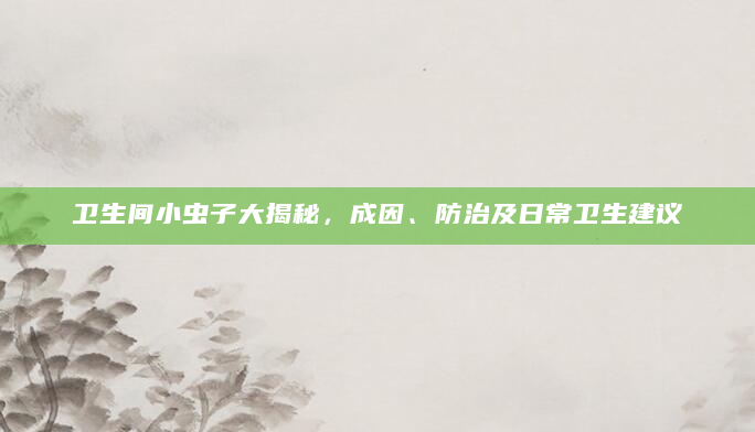 卫生间小虫子大揭秘，成因、防治及日常卫生建议