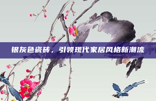 银灰色瓷砖，引领现代家居风格新潮流