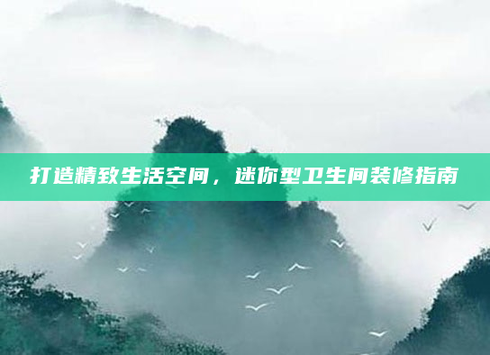 打造精致生活空间，迷你型卫生间装修指南