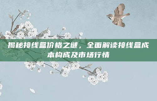 揭秘接线盒价格之谜，全面解读接线盒成本构成及市场行情