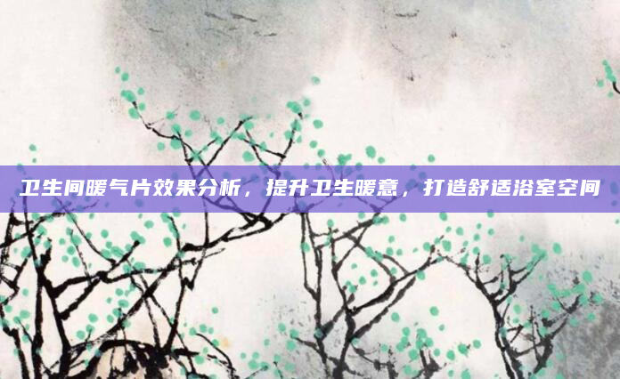 卫生间暖气片效果分析，提升卫生暖意，打造舒适浴室空间