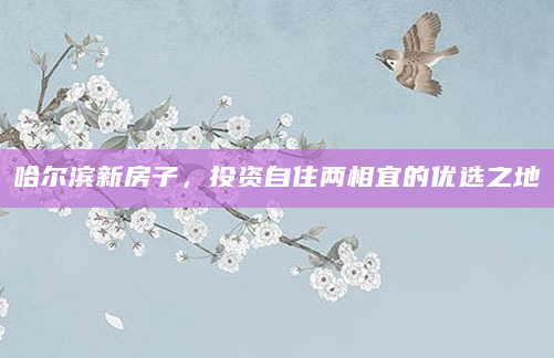 哈尔滨新房子，投资自住两相宜的优选之地