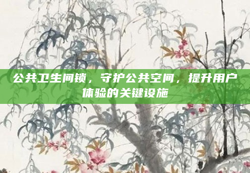 公共卫生间锁，守护公共空间，提升用户体验的关键设施
