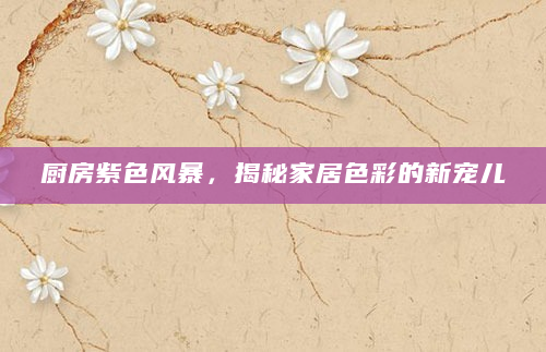 厨房紫色风暴，揭秘家居色彩的新宠儿