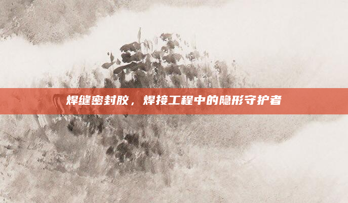 焊缝密封胶，焊接工程中的隐形守护者