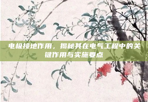 电极接地作用，揭秘其在电气工程中的关键作用与实施要点